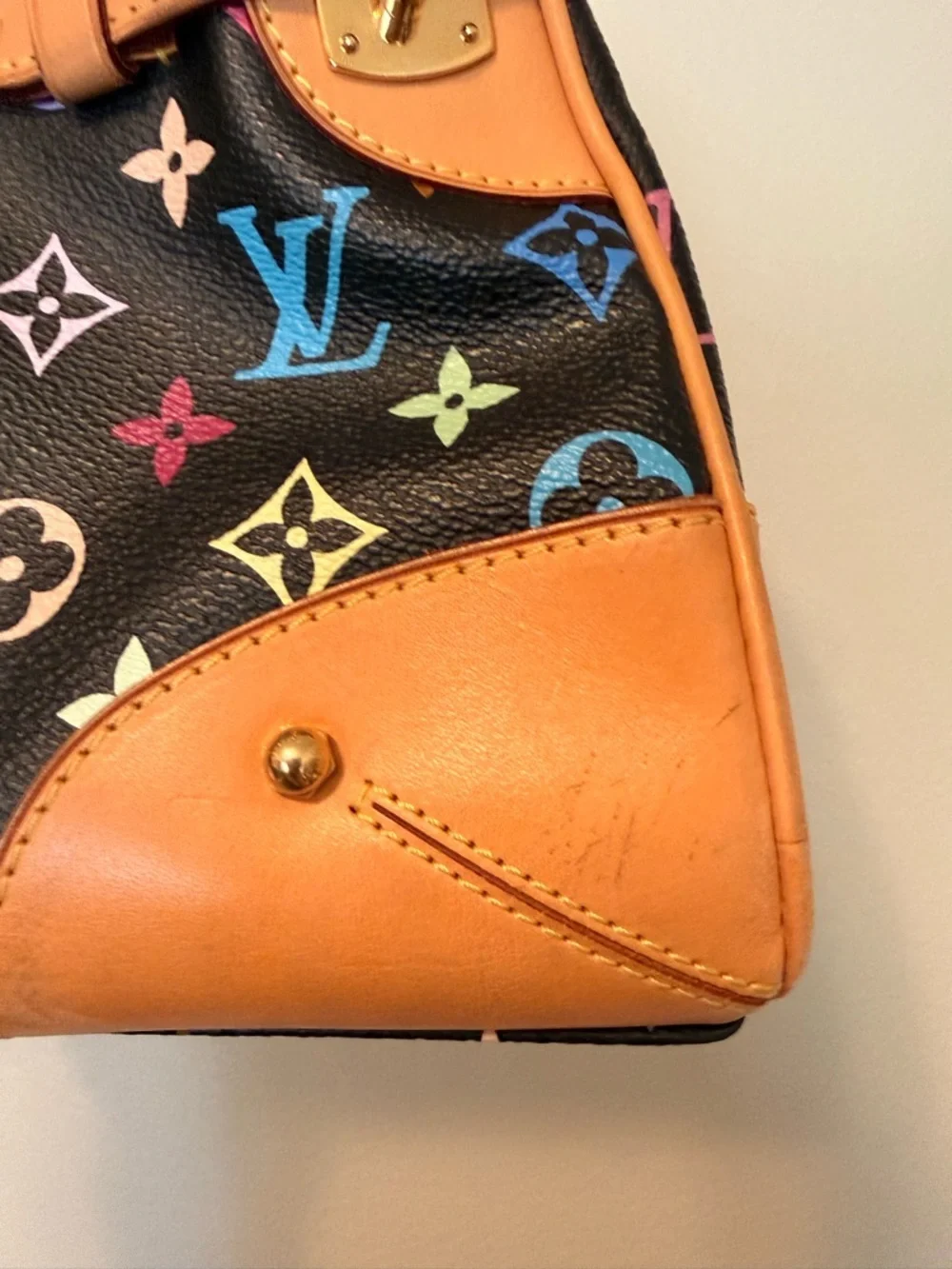 Limited Edition Louis Vuitton Claudia in Noir Monogram Multicolor AS2140